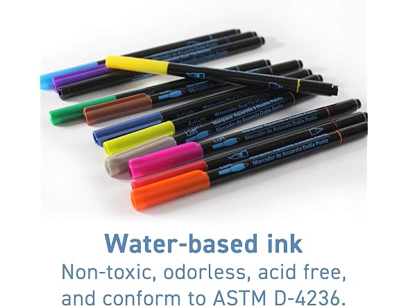 Artist's Loft Watercolor 12 Color Dual-Tip Markers
