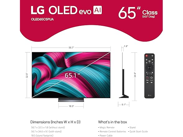 LG OLED C5 4K TV (2025) (Refurbished - Screen Surface Marks)