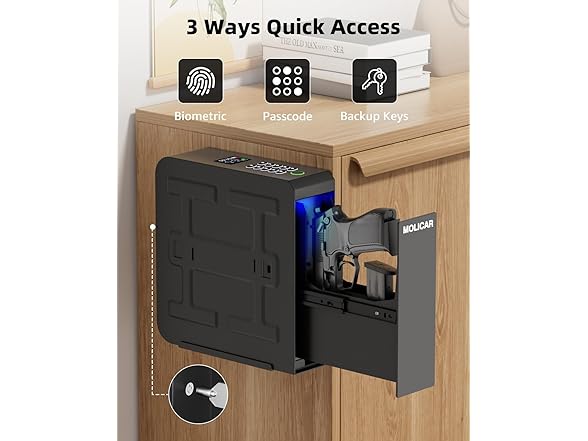 MOLICAR Slider Pistol Safe