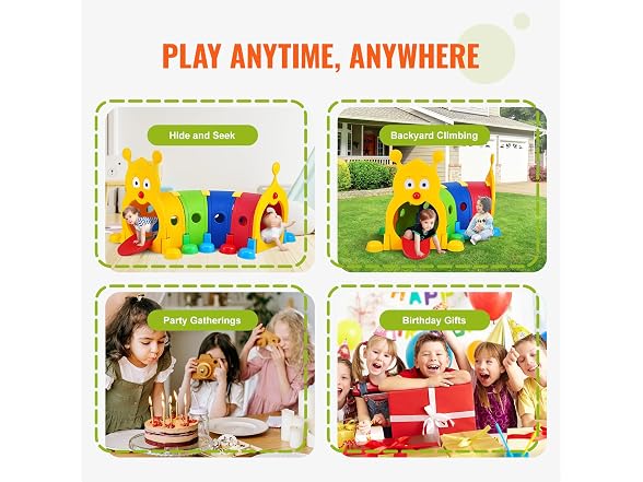 VEVOR Caterpillar Tunnel for Kids