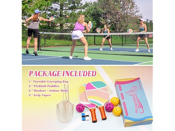 HITTIONA Pickleball Paddles Set of 2