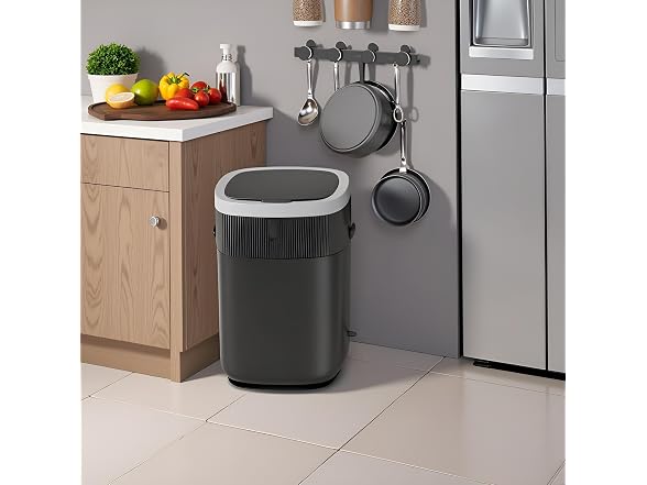 Delletir Motion Sensor Trash Can Dark