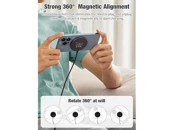 kojyocyo Magnetic Wireless Charging Pad