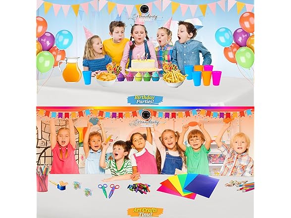 Grandipity 12PK Premium Disposable Plastic Tablecloth