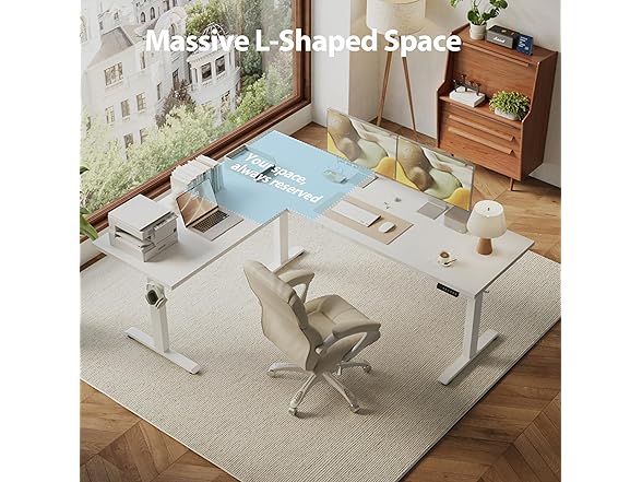 Agilestic L Shaped standing desk