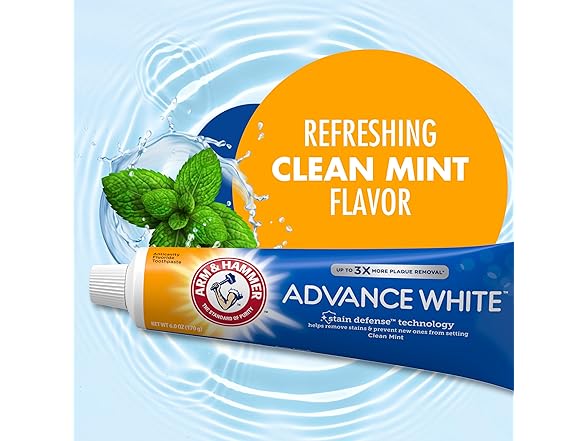 4PK ARM & HAMMER Advance White Toothpaste