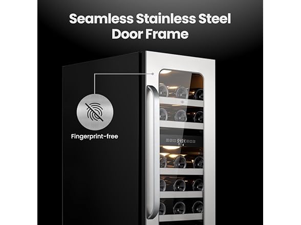 Whynter 15 inch Built-ln 29 Bottle Undercounter Stainless Steel Wine Fridge 