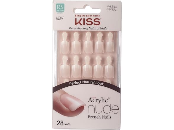 KISS Salon Acrylic Nude, 28 Count