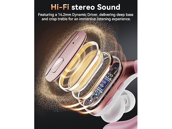 LEEMC Wireless Pink Earbuds