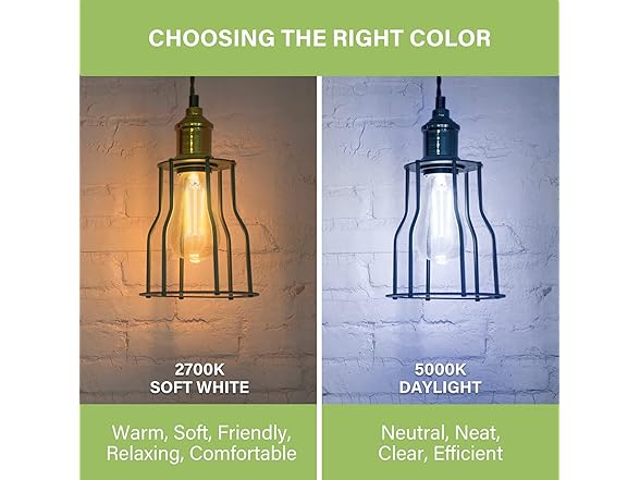 Sigalux Sigalux Edison Bulbs, E26 LED Bulb ST58 Filament Cle