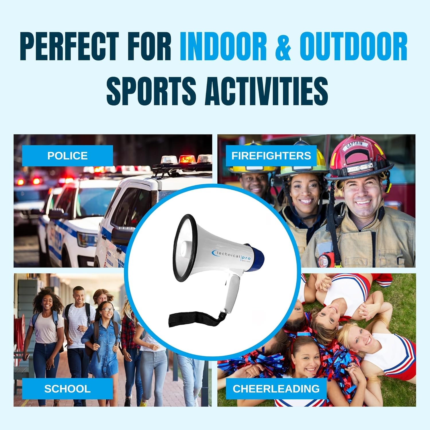 Megaphone with Siren & Foldable Handle - Gallery 20