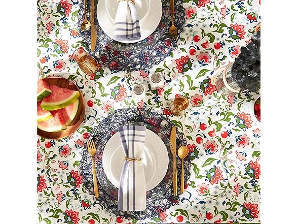 DII Garden Inspired Outdoor Tablecloth, 60"x120"