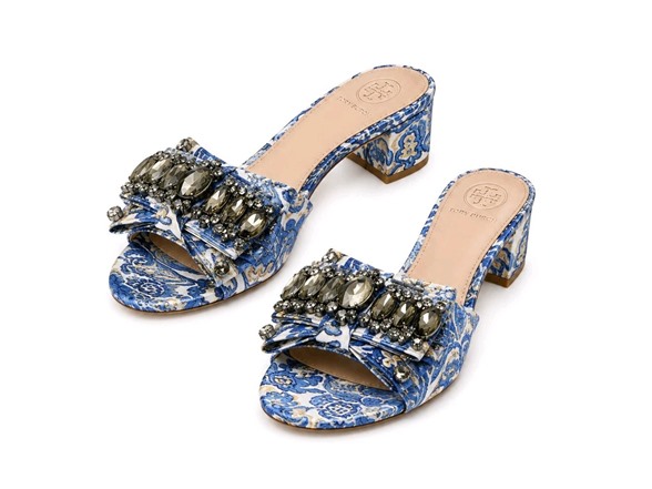 Tory Burch Valentina Bow Slide Sandals