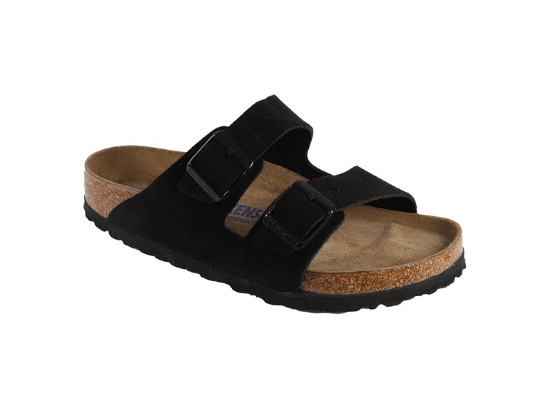 Birkenstock Arizona Soft Footbed Suede Leather Sandals Taupe (Open Box) - Gallery 8