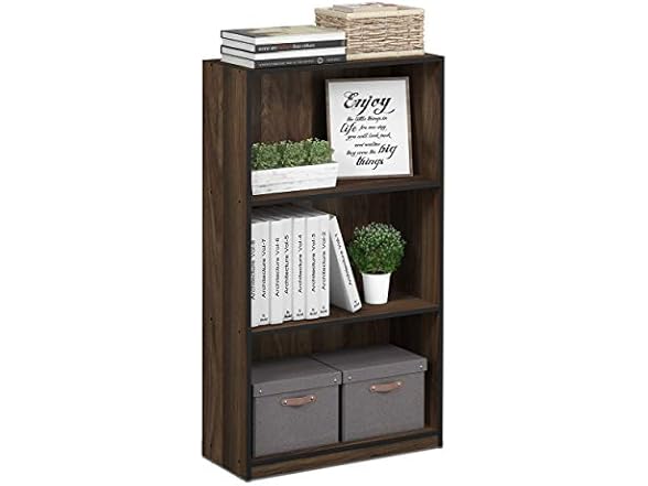 Furinno Basic 3-Tier Bookcase Shelves