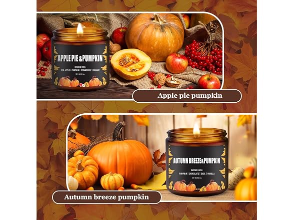 keliperry Fall Candles Set of 6