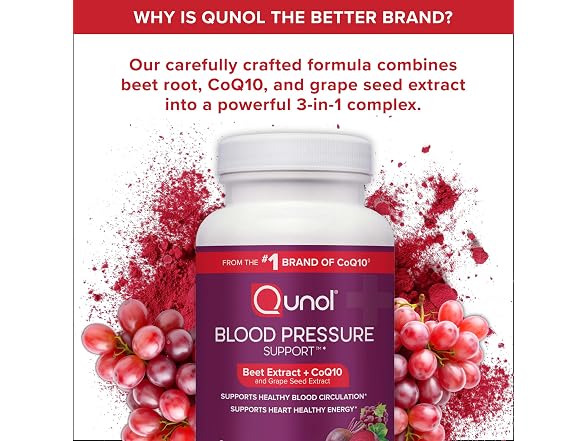 Qunol | 3-in-1 Beet Roots Capsules 60ct