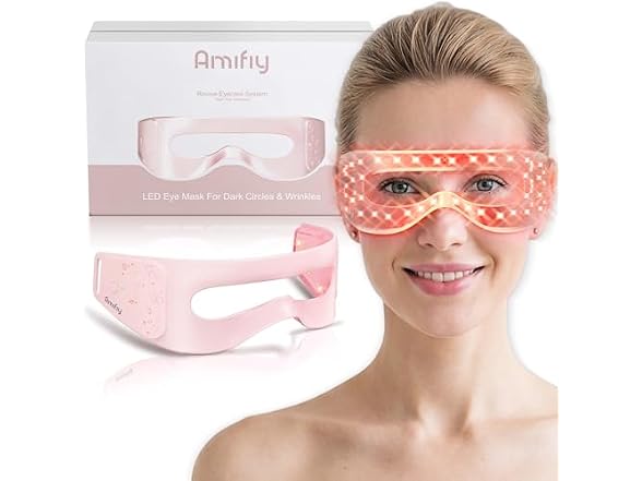 Amifiy Red Light Therapy Eye Mask Pink