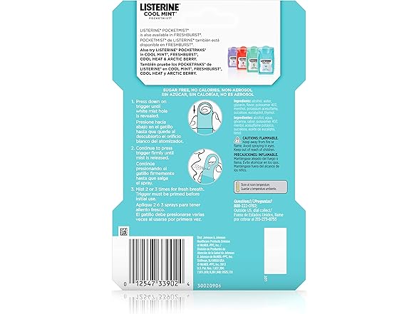 Listerine Pocketmist, Cool Mint