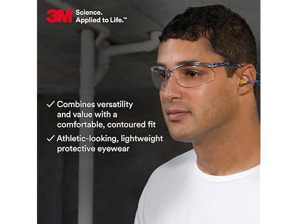 3M Safety Glasses, 2 Pack