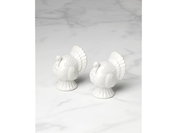 Lenox French Perle Carved Turkey Salt & Pepper Set 663620