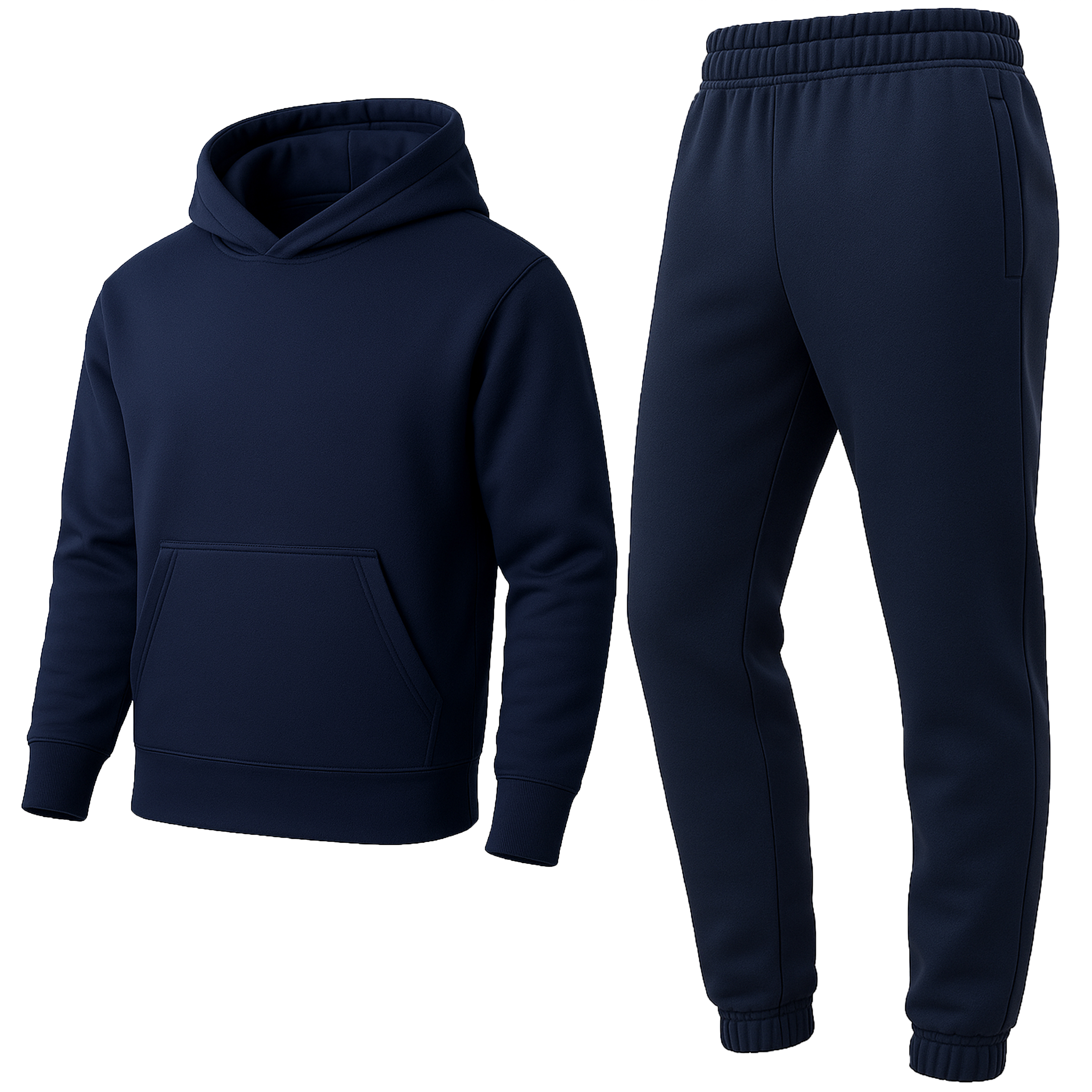 Mens Fleece-Lined Classic Hoodie/Jogger Set - Gallery 35