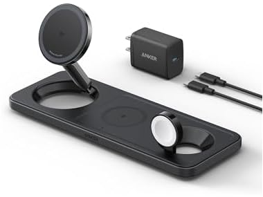 $36.99, Was $89.99, 58% Off! (NEW) Anker MagSafe 3-in-1 Qi2 15W Wireless Desktop Charging Station dealfomo