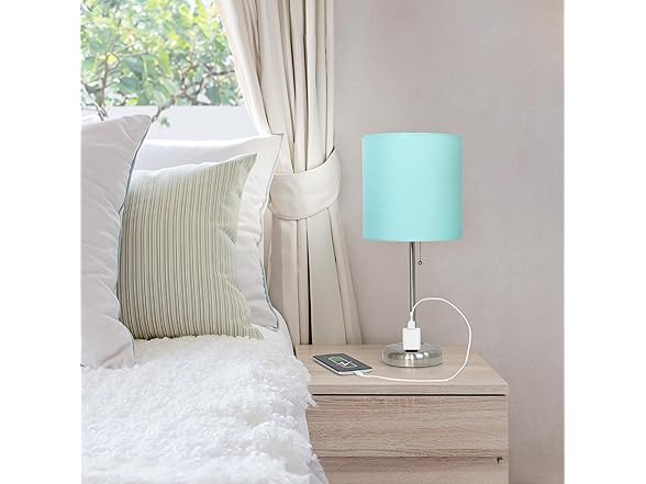 Two Pack Brushed Steel Stick Table Desk Lamp
