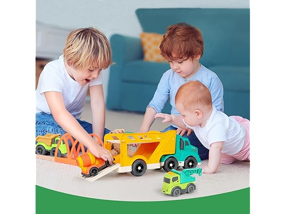 GDBAQAN Toy Trucks for Toddlers