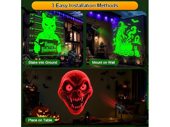 Nagudenfo 12-in-1 Halloween Projector