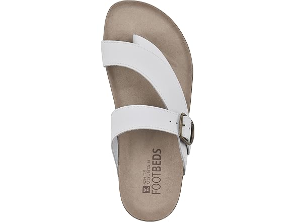 Kid's White Mountain White Sandal (2M)
