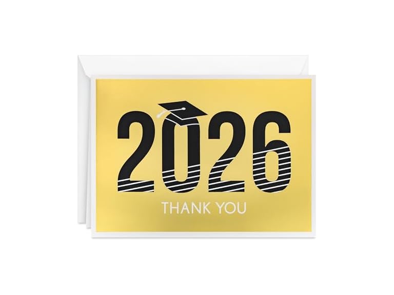 Hallmark Bulk Year-Dated Graduation Thank You Notes