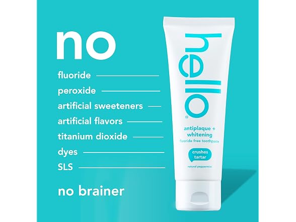 Hello Antiplaque Whitening Toothpaste 5oz 3 Pack