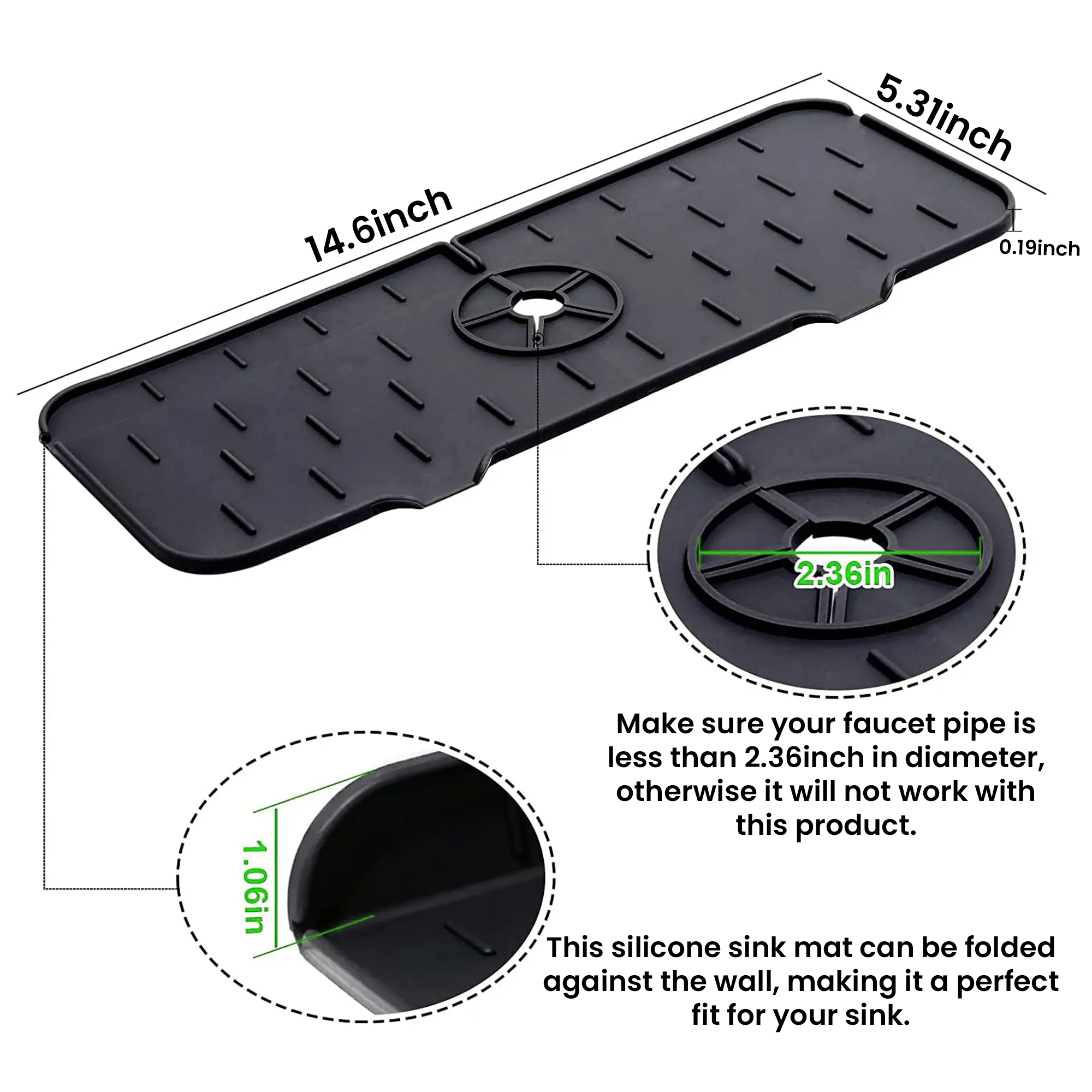 Kitchen Sink Faucet Splash Guard - Gallery 10