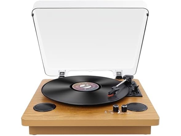Popsky Record Player Built-in Stereo