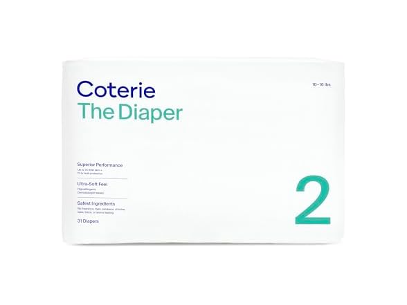 Coterie Coterie Size 2 Diaper, 31 CT