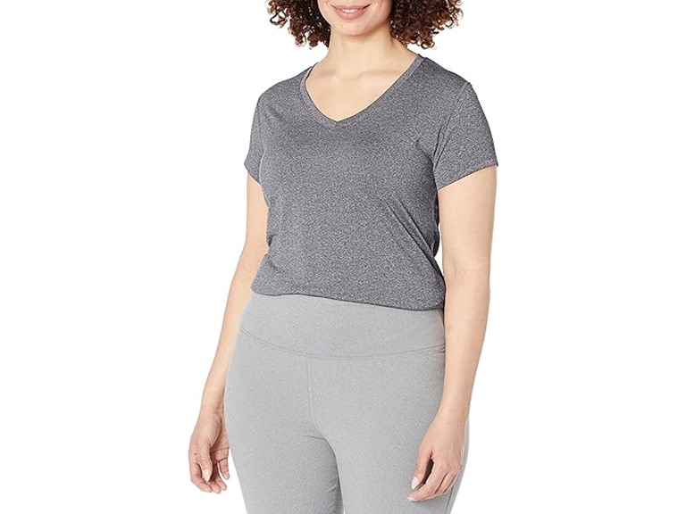 Hanes Womens Sport Performance V-Neck Tee