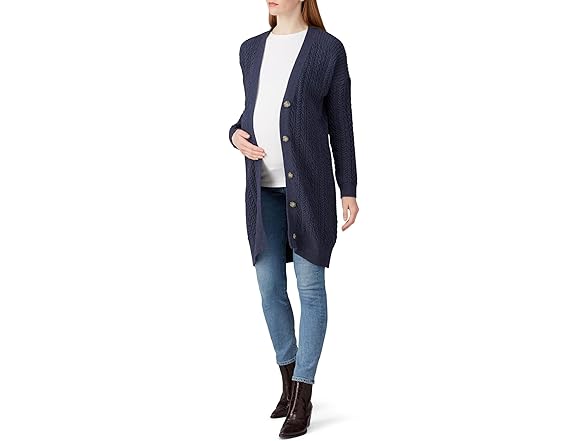 Rent The Runway Blue Cable Cardigan (XS)