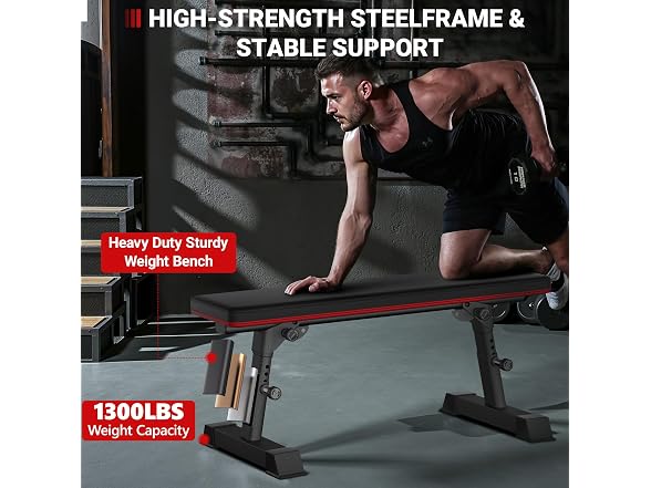 BlackPear Foldable Weight Bench 1300lb