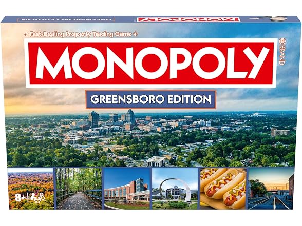 Monopoly Board Game – Greensboro, NC Edition