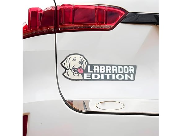 Dog Edition Car Badge Labrador 3D