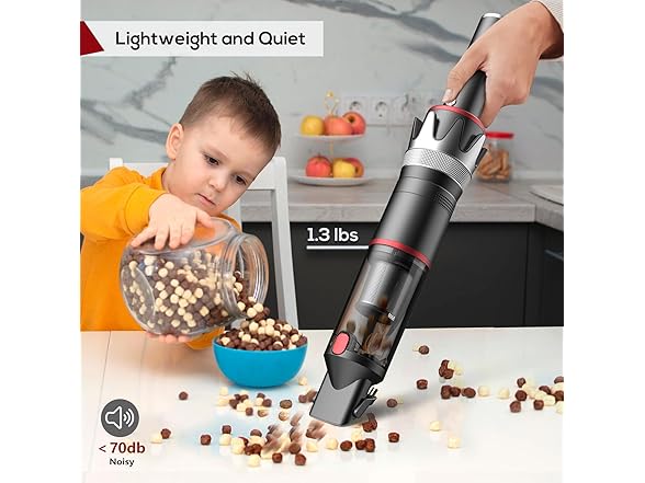 BSRCO Handheld Vacuum Cordless (Red)
