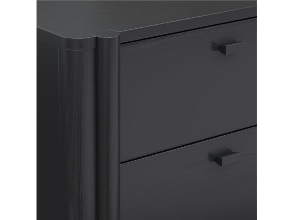 Nathan James Solace Mid Century Modern 2 Drawer Nightstand