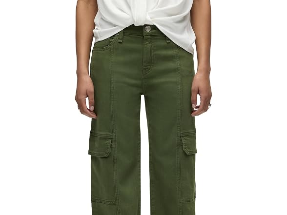 HUDSON Women's Rosie High-Rise Cargo Wide Leg