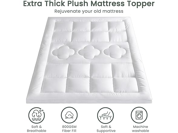 FLEXPEDIC Mattress Topper Queen