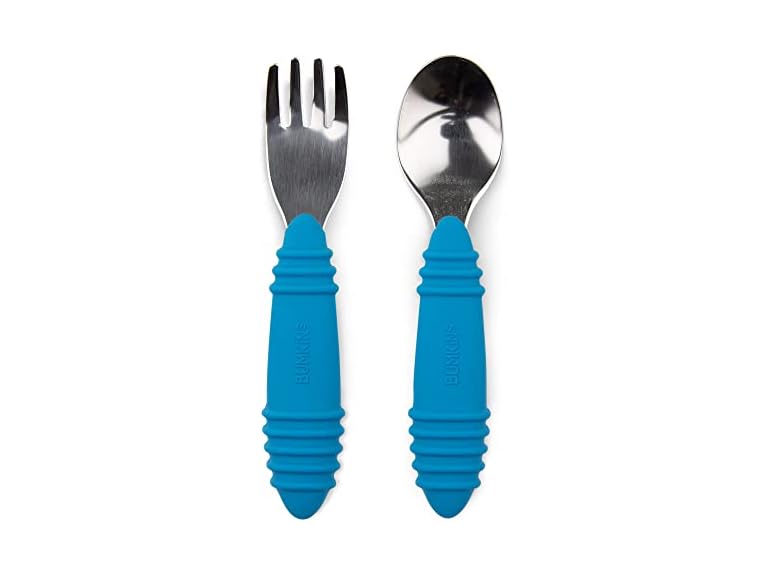 Bumkins Bumkins Toddler Utensils, Kids Size Fork and S
