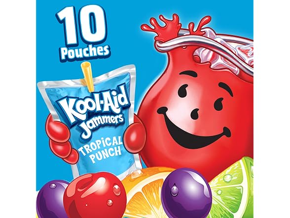 40CT Kool-Aid Jammers Tropical Punch Artifici
