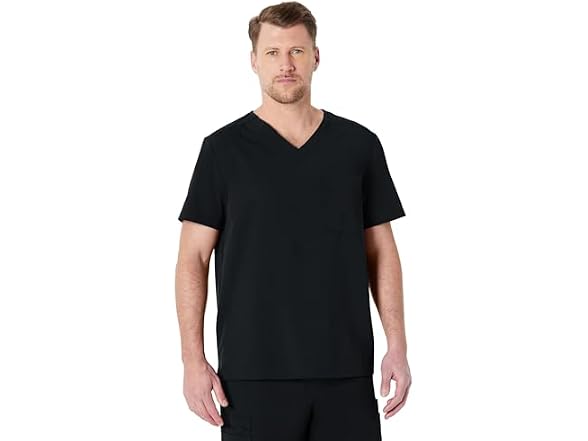 Amazon Basics Men Scrubs V-neck Top