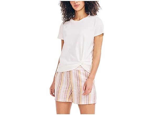 Nautica White Classic Knot Top (S)