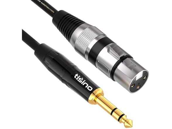 2-Pack XLR Female to 1/4" TRS Cables